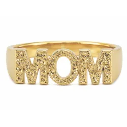 mom ring in verguld messing - My Letter