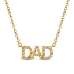 dad ketting in verguld messing