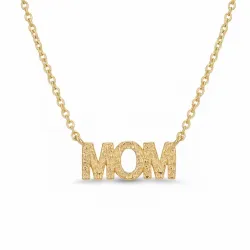 mom ketting in verguld messing