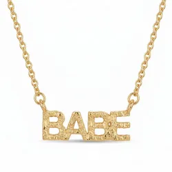 babe ketting in verguld messing