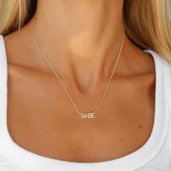 babe ketting in verguld messing - Eliné