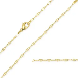 waterproof ketting in verguld staal 42 cm x 2 mm  - OCEANA