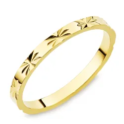 waterproof ring in verguld staal - OCEANA