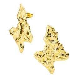 waterproof oorbellen in verguld staal - OCEANA