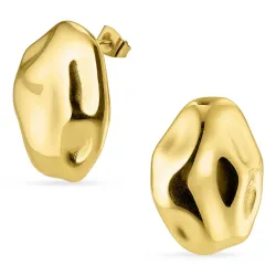 waterproof oorbellen in verguld staal - OCEANA