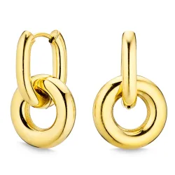 waterproof oorbellen in verguld staal - OCEANA