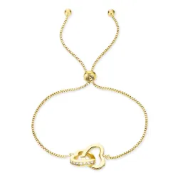 waterproof hart armband in verguld staal - OCEANA