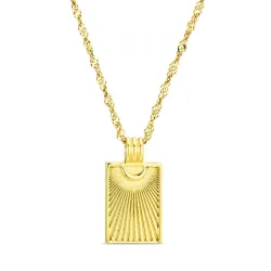 waterproof zon ketting in verguld staal - OCEANA