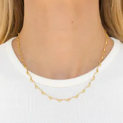 waterproof ketting in verguld staal  x 3,9 mm  - OCEANA