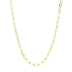 waterproof ketting in verguld staal  x 3,9 mm  - OCEANA
