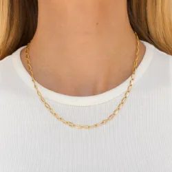 waterproof ketting in verguld staal  x 3,9 mm  - OCEANA