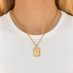 waterproof zon ketting in verguld staal - OCEANA