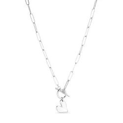 waterproof hart ketting in staal - OCEANA