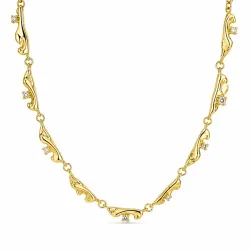 waterproof zirkoon ketting in verguld staal - OCEANA