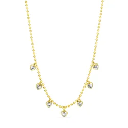 waterproof hart zirkoon ketting in verguld staal - OCEANA