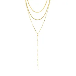 waterproof Y-ketting in verguld staal - OCEANA