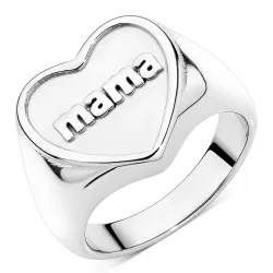 waterproof hart ring in staal - OCEANA