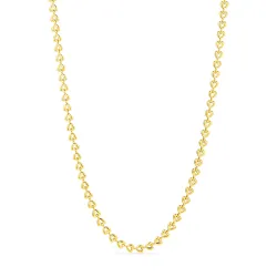 waterproof hart ketting in verguld staal - OCEANA