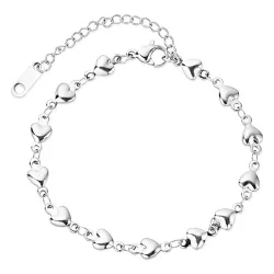 waterproof hart armband in staal - OCEANA