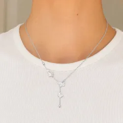 waterproof vlinder ketting in staal - OCEANA