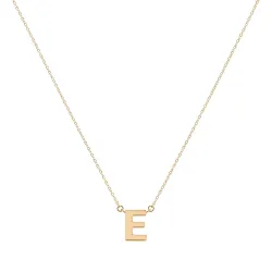 waterproof letter e ketting met hanger in verguld staal - My Letter