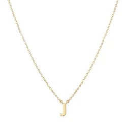 waterproof letter j ketting met hanger in verguld staal - My Letter