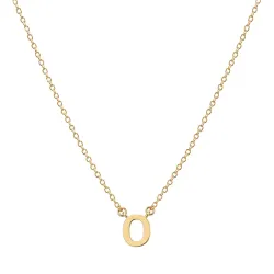waterproof letter o ketting met hanger in verguld staal - My Letter