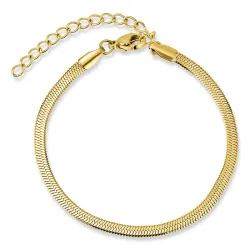 waterproof armband in verguld staal  x 3,0 mm  - OCEANA