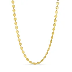 waterproof rond ketting in verguld staal - OCEANA