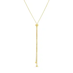 waterproof Y-ketting in verguld staal - OCEANA