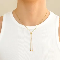 waterproof ketting in verguld staal - OCEANA