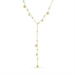 waterproof bolletje ketting in verguld staal - OCEANA