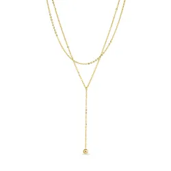 waterproof ketting in verguld staal 38 + 4 cm x   - OCEANA