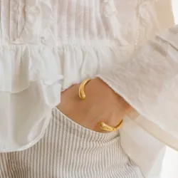 waterproof armband in verguld staal - OCEANA