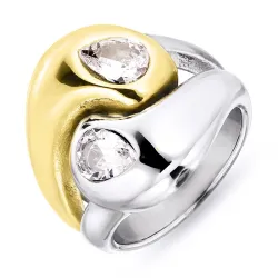 waterproof ring in verguld staal - OCEANA