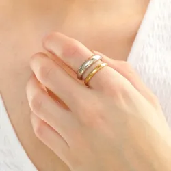 waterproof ring in verguld staal - OCEANA