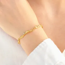 waterproof armband in verguld staal - OCEANA