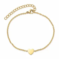 waterproof hart armband in verguld staal - OCEANA