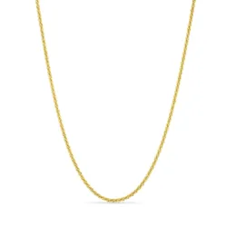 waterproof ketting in verguld staal 38 + 5 cm x 2 mm  - OCEANA