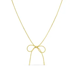 waterproof strikje ketting in verguld staal - OCEANA