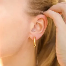 4 x 21 mm waterproof halfcreool in verguld staal - OCEANA