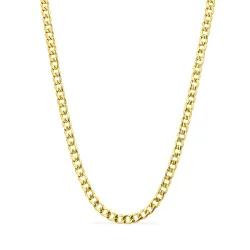 waterproof pantserketting in verguld staal 50 cm x 6 mm  - OCEANA