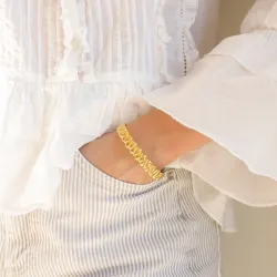 waterproof armband in verguld staal - OCEANA