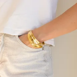 waterproof armband in verguld staal - OCEANA