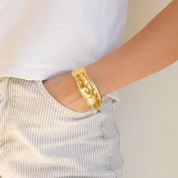 waterproof armband in verguld staal - OCEANA