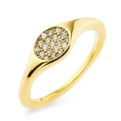 waterproof ring in verguld staal - OCEANA