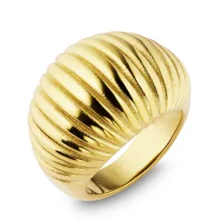 waterproof ring in verguld staal - OCEANA