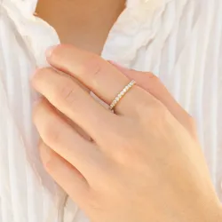 waterproof ring in verguld staal - OCEANA