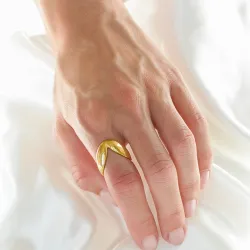 waterproof ring in verguld staal - OCEANA