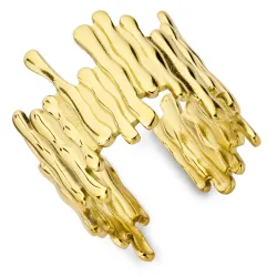 waterproof verstelbaar ring in verguld staal - OCEANA